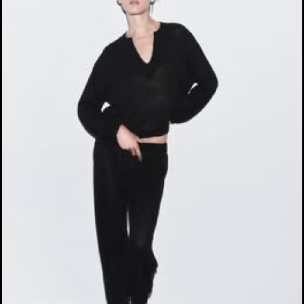 Zara Black Women's Track Pants & Joggers